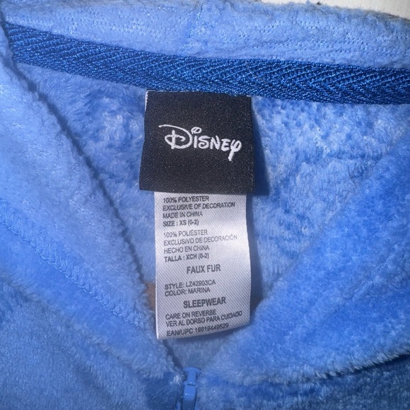 Disney Lilo & Stitch Pajamas Womens xs Costume Hallowen PJs Unionsuit Blue - Picture 3 of 7